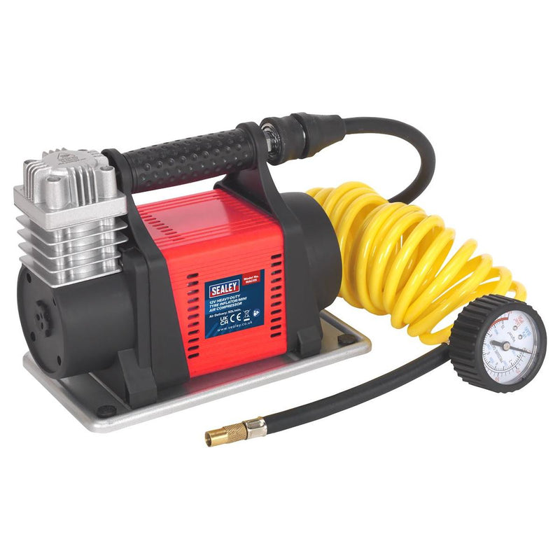 Sealey Tyre Inflator/Mini Air Compressor 12V Heavy-Duty MAC05 - Sealey - My Roof Bars
