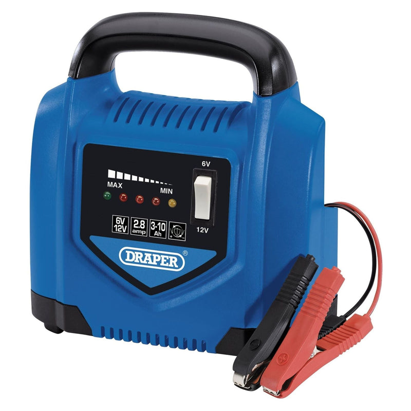 Draper 6V/12V Battery Charger, 2.8A 53047 - Draper - My Roof Bars