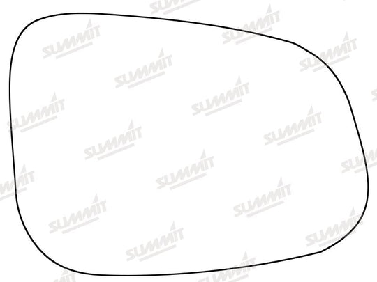 Summit Stick-On Standard Mirror Glass fits Jaguar XF 08 to 18 RHS - Summit - My Roof Bars