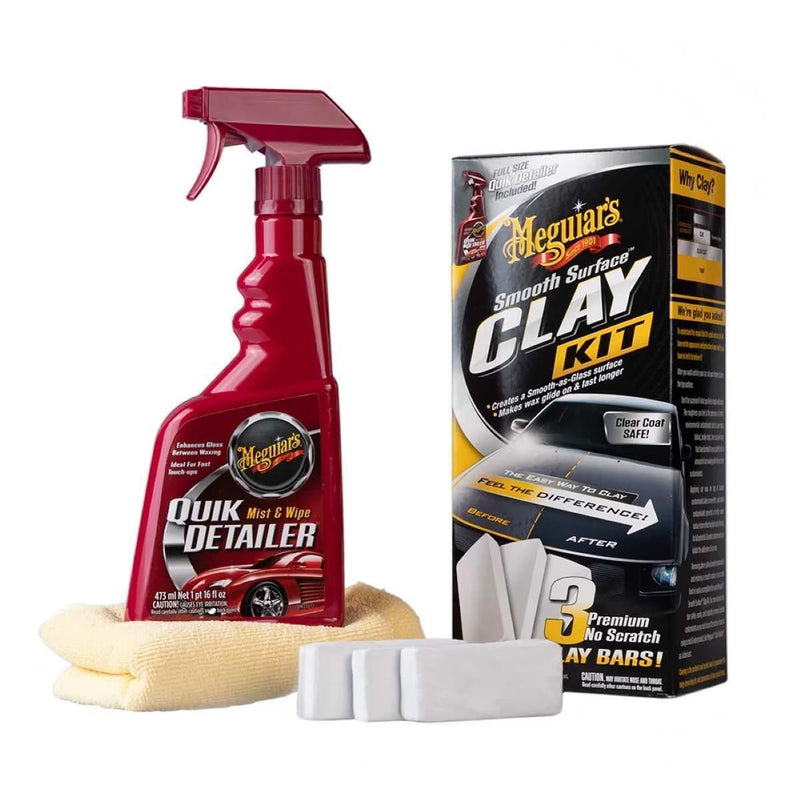Meguiar's G191700EU Smooth Surface Clay Kit Quick Detailer