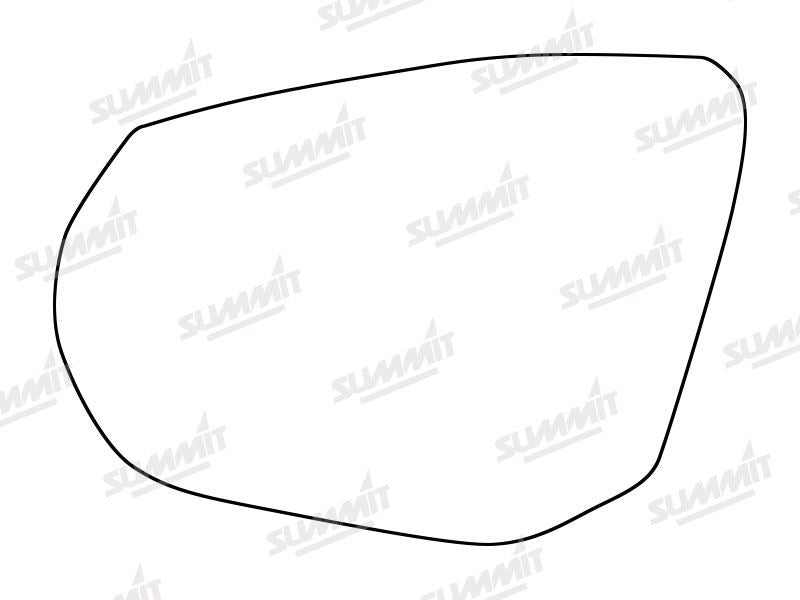 Summit Heated Base Plate With Standard Mirror Glass fits Audi Q2 16 on LHS - Summit - My Roof Bars
