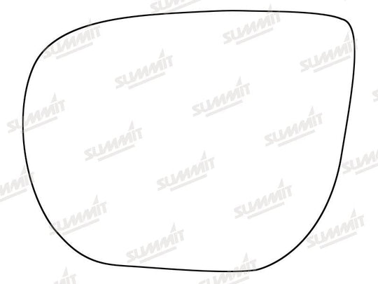 Summit Stick-On Standard Mirror Glass fits Hyundai Santa Fe 12 on LHS - Summit - My Roof Bars