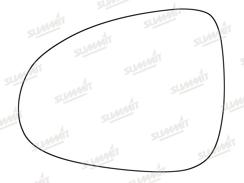 Summit Stick-On Standard Mirror Glass fits VW Touareg 13 on LHS - Summit - My Roof Bars