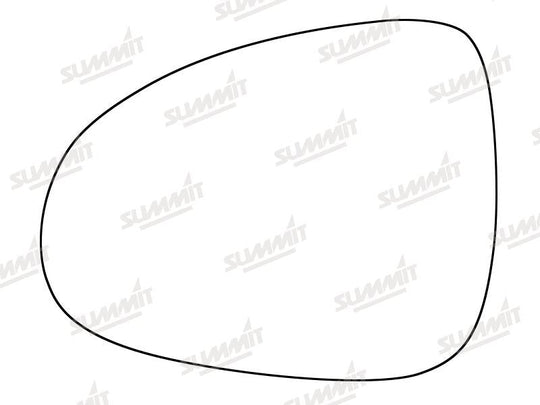 Summit Stick-On Standard Mirror Glass fits VW Touareg 13 on LHS - Summit - My Roof Bars