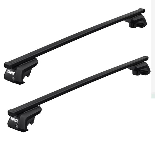 Thule SquareBar Evo Roof Bars Black fits Dacia Duster 2024- 5 doors with Raised Rails - Thule - My Roof Bars