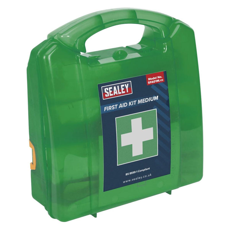 Sealey First Aid Kit Medium BS 8599-1 Compliant SFA01M - Sealey - My Roof Bars