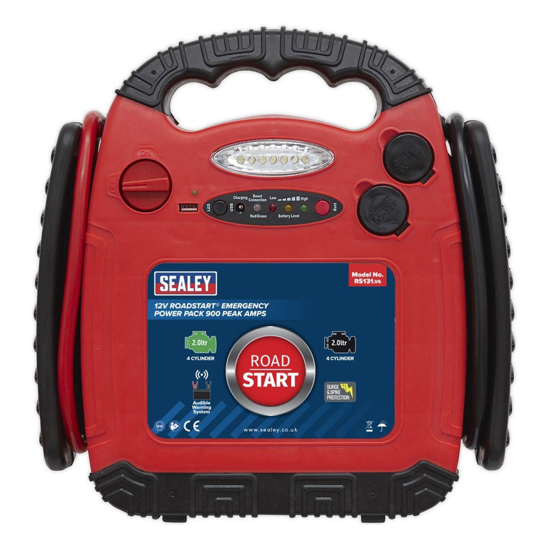 Sealey RoadStartï Emergency Power Pack 12V 900 Peak Amps RS131 - Sealey - My Roof Bars
