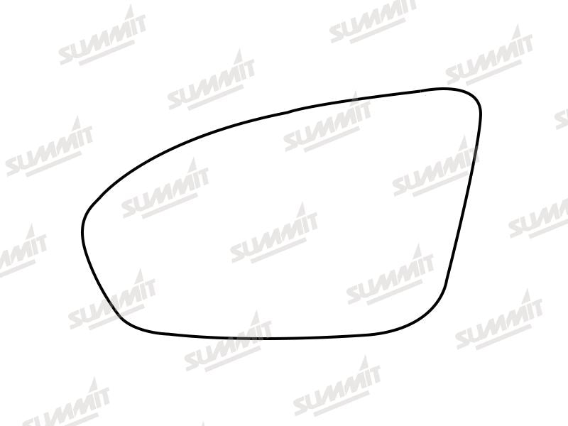 Summit Stick-On Standard Mirror Glass fits BMW 5 Series, M5, F10 & F18 13 On LHS - Summit - My Roof Bars