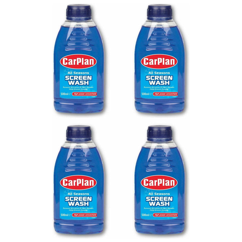 CarPlan All Season Screenwash 500ml X4 SWA500 - CarPlan - My Roof Bars