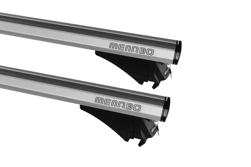 Menabo Leopard Silver Roof Bars fits DS DS7 2018-2024 SUV 5D w Flush Rails - Menabo - My Roof Bars