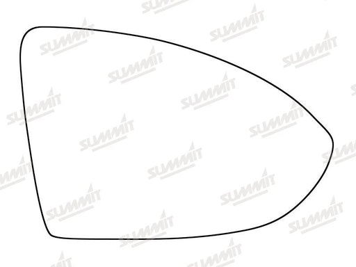 Summit Stick-On Standard Mirror Glass fits VW Golf Mk 7 13 on RHS - Summit - My Roof Bars