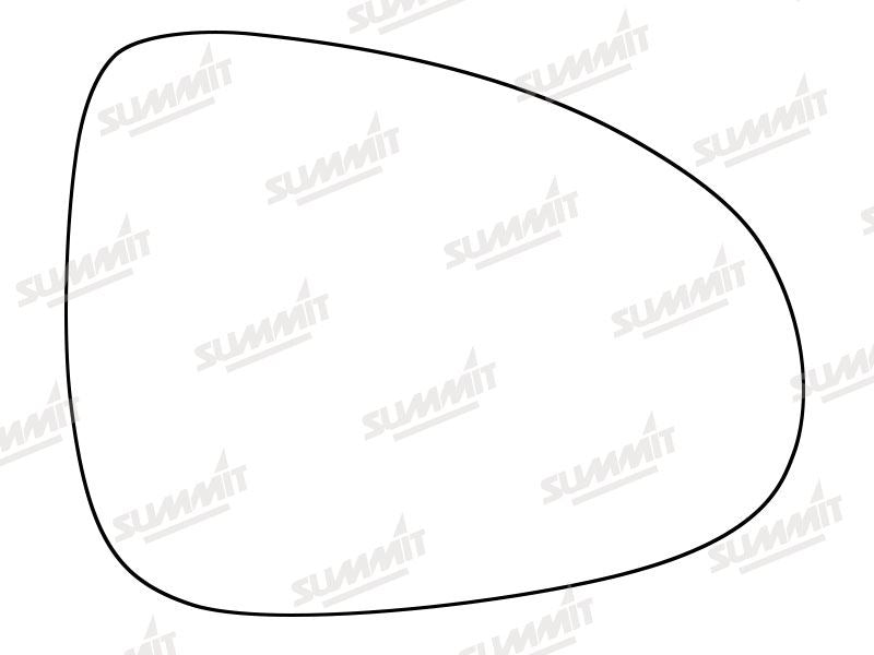 Summit Stick-On Standard Mirror Glass fits VW Touareg 13 on RHS - Summit - My Roof Bars