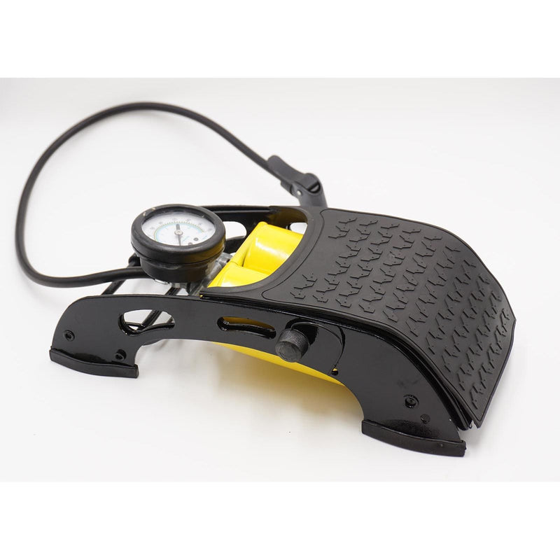 AA Double Barrel Cylinder Tyre Foot Pump Air Inflator Car Van Bicycle Bike - AA - My Roof Bars