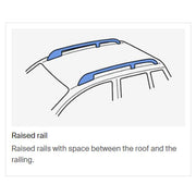 Thule ProBar Evo Roof Bars Aluminum fits Volkswagen Caddy Maxi 2008-2015 Van 5-dr with Raised Rails - Thule - My Roof Bars