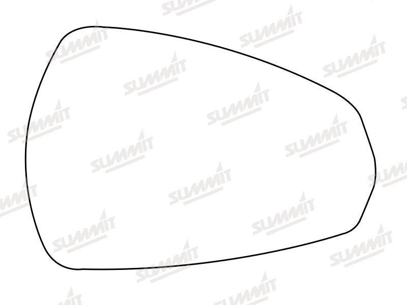 Summit Stick-On Aspheric Mirror Glass fits Audi A3 13 on RHS - Summit - My Roof Bars