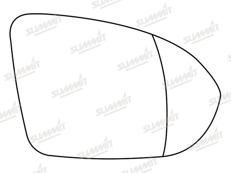 Summit Stick-On Aspheric Mirror Glass fits Vauxhall Astra K 16 to 17 RHS - Summit - My Roof Bars
