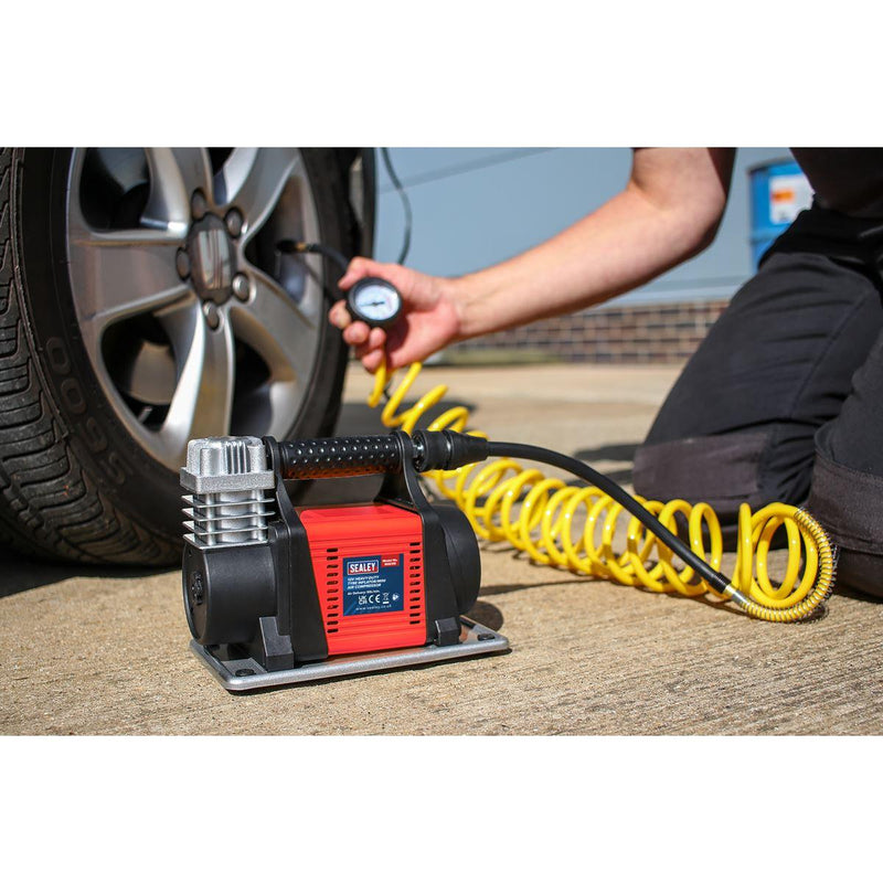 Sealey Tyre Inflator/Mini Air Compressor 12V Heavy-Duty MAC05 - Sealey - My Roof Bars