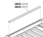 Thule Cover strip T-track 823 Spare / Replacement Part 1500052516 / 52516 - Thule - My Roof Bars
