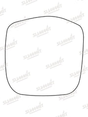 Summit Stick-On Commercial Mirror Glass fits Toyota Hi-Ace Power Van LHS - Summit - My Roof Bars