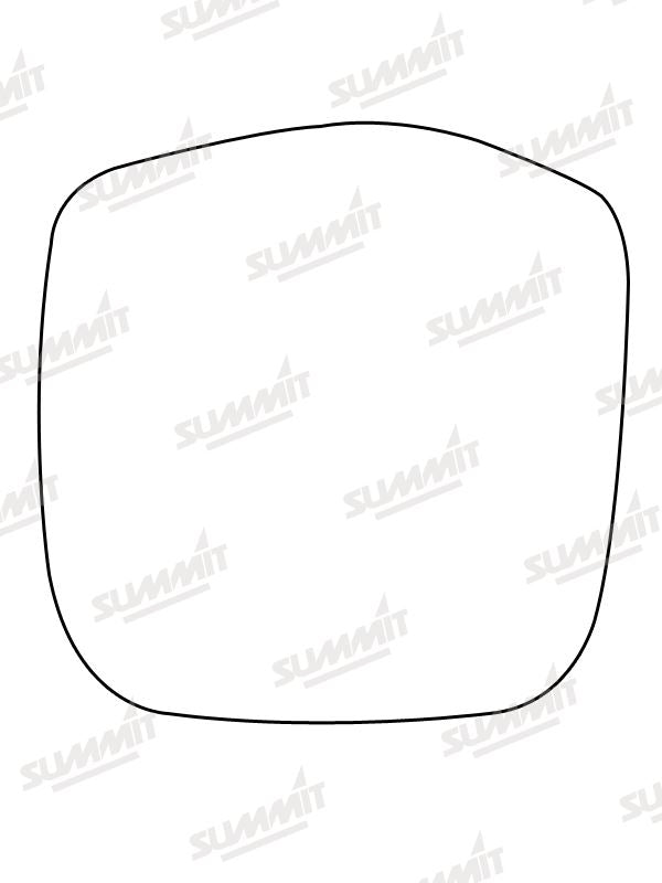 Summit Stick-On Commercial Mirror Glass fits Toyota Hi-Ace Power Van LHS - Summit - My Roof Bars