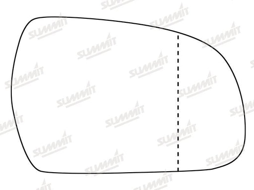 Summit Heated Backing Plate with Standard Glass fits Audi A5 11-16 RHS - Summit - My Roof Bars