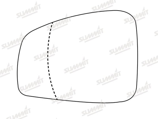 Summit Stick-On Standard Mirror Glass fits Renault Laguna 08 on LHS - Summit - My Roof Bars