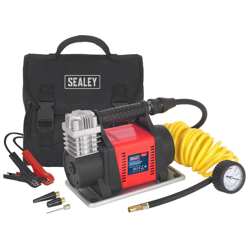 Sealey Tyre Inflator/Mini Air Compressor 12V Heavy-Duty MAC05 - Sealey - My Roof Bars