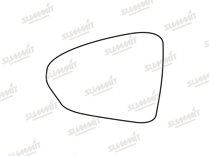 Summit Heated Base Plate With Standard Mirror Glass fits Fiat Tipo 16 on LHS - Summit - My Roof Bars