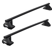 Thule SquareBar Evo Roof Bars Black fits BMW iX2 2024- 5-dr Flush Rails - Thule - My Roof Bars