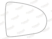 Summit Stick-On Standard Mirror Glass fits Mitsubishi Colt 04 on RHS - Summit - My Roof Bars