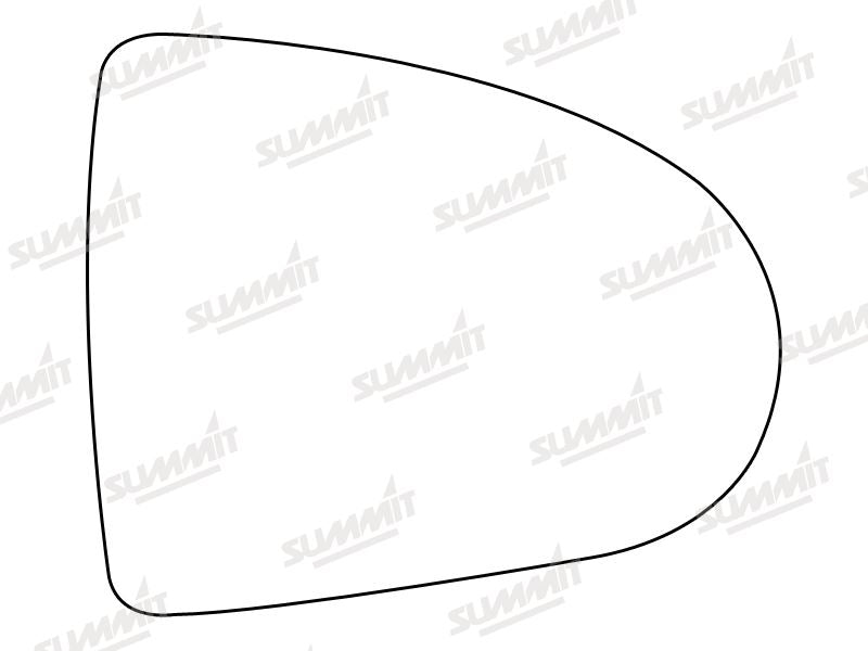Summit Stick-On Standard Mirror Glass fits Mitsubishi Colt 04 on RHS - Summit - My Roof Bars