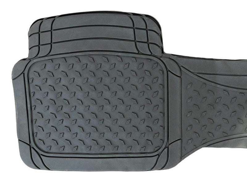 3 Piece Universal Fit Heavy Duty Black Rubber Car Non-Slip Floor Mats SUV 4x4 - UKB4C - My Roof Bars