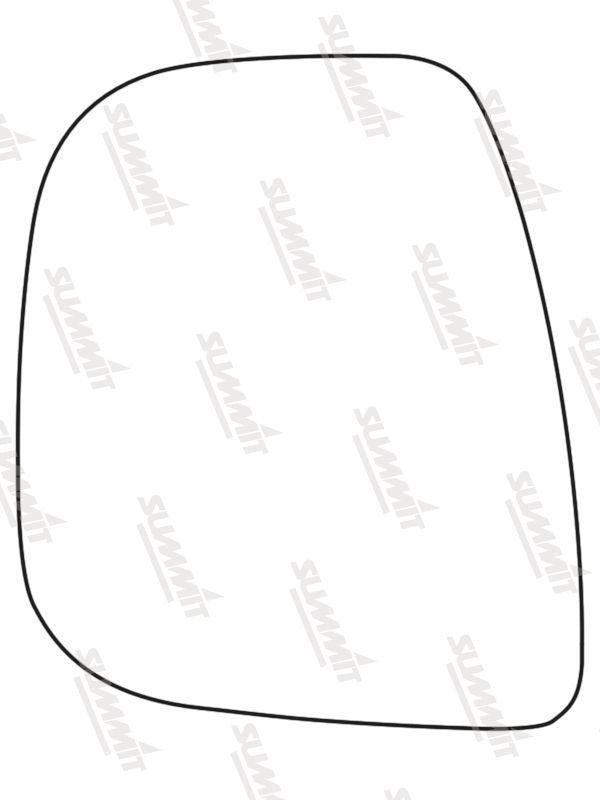 Summit Heated Base Plate With Commercial Mirror Glass fits Citroen Berlingo 13 on LHS - Summit - My Roof Bars