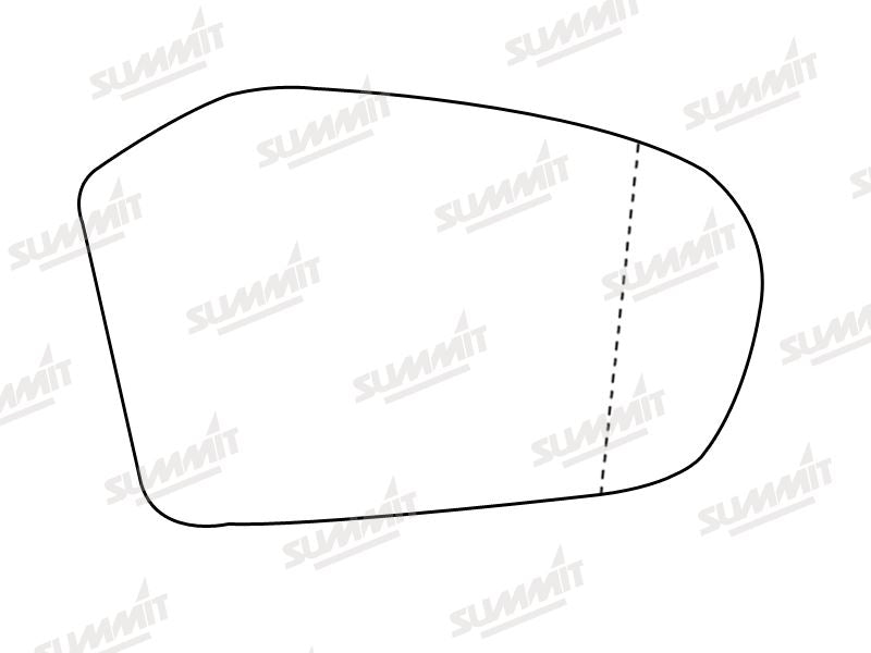 Summit Stick-On Anti Dazzle Mirror Glass fits Mercedes A B Class 05 on RHS - Summit - My Roof Bars