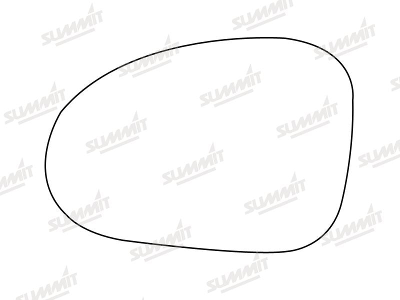 Summit Stick-On Standard Mirror Glass fits Chevrolet Matiz 05 on LHS - Summit - My Roof Bars