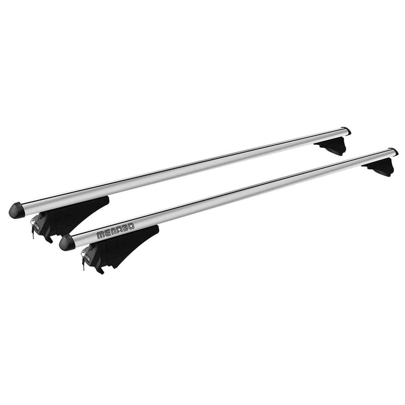 Menabo Tiger Silver Duo Rail Roof Bars 1185mm (75kg Max.) - Menabo - My Roof Bars