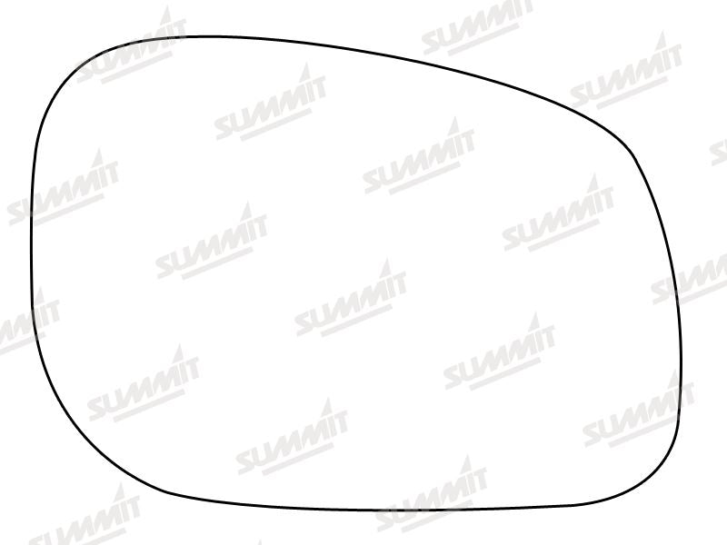 Summit Stick-On Standard Mirror Glass fits Land Rover Freelander 98 on RHS - Summit - My Roof Bars