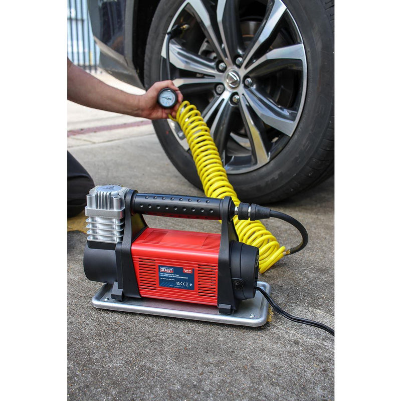 Sealey Tyre Inflator/Mini Air Compressor 12V Heavy-Duty MAC07 - Sealey - My Roof Bars