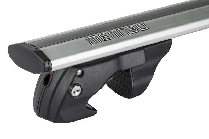 Menabo Sherman Black Roof Bars fits Renault Espace MK3 1997-2003 MPV 5D w Raised Rails - Menabo - My Roof Bars