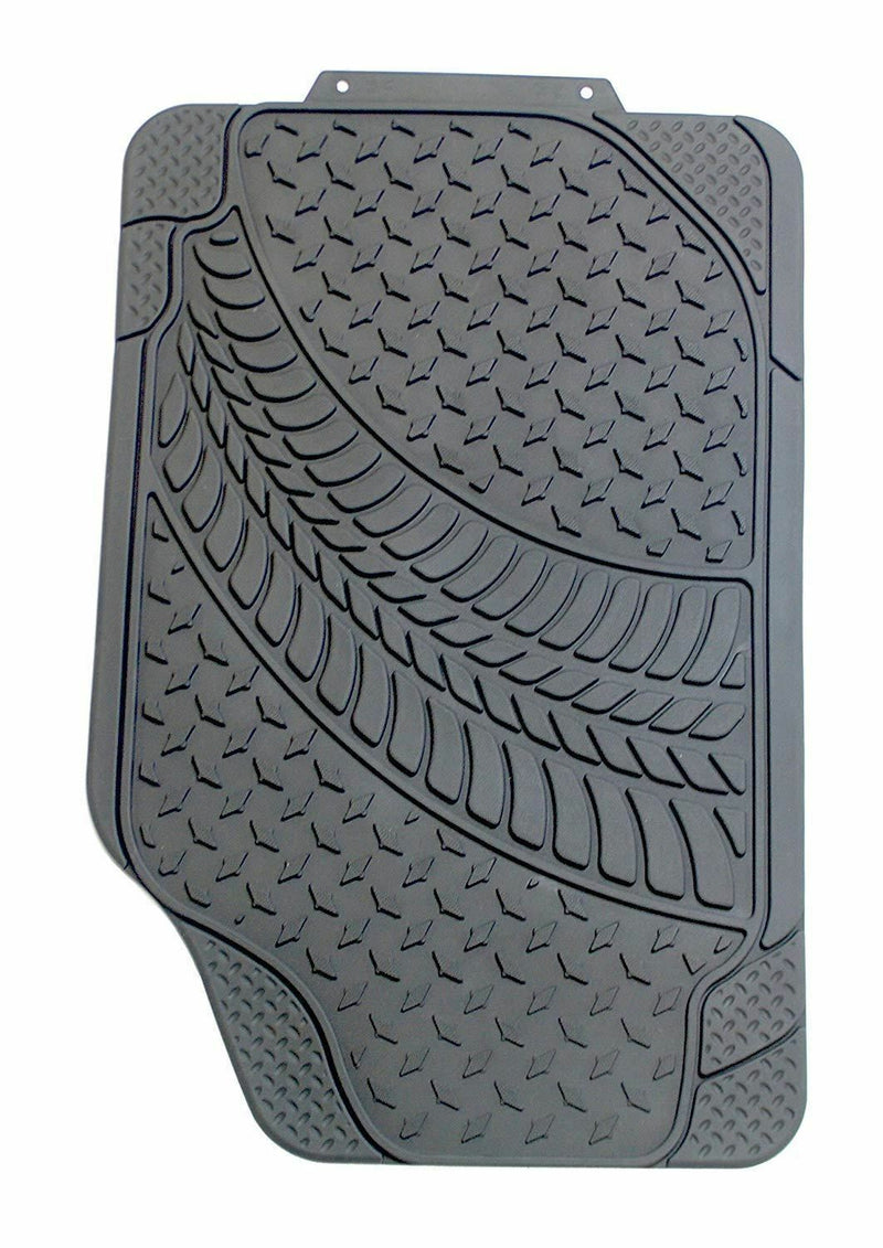 Heavy Duty Rubber Tyre Tred Car Floor Mats Set Non Slip Washable Universal Fit