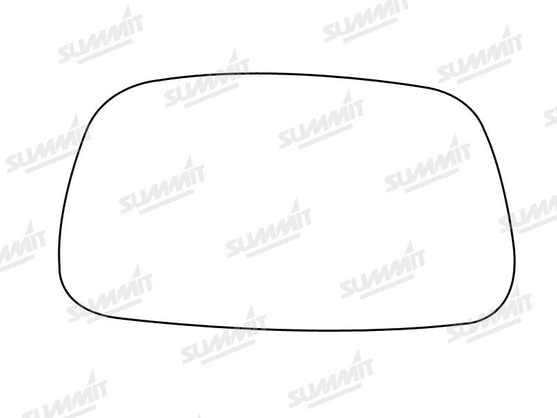 Summit Stick-On Standard Mirror Glass fits Volvo 440, 460 480 91 on LHS - Summit - My Roof Bars
