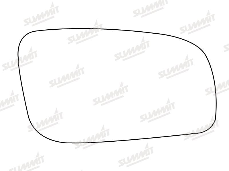 Summit Stick-On Aspheric Mirror Glass fits VW Golf 98 on RHS - Summit - My Roof Bars