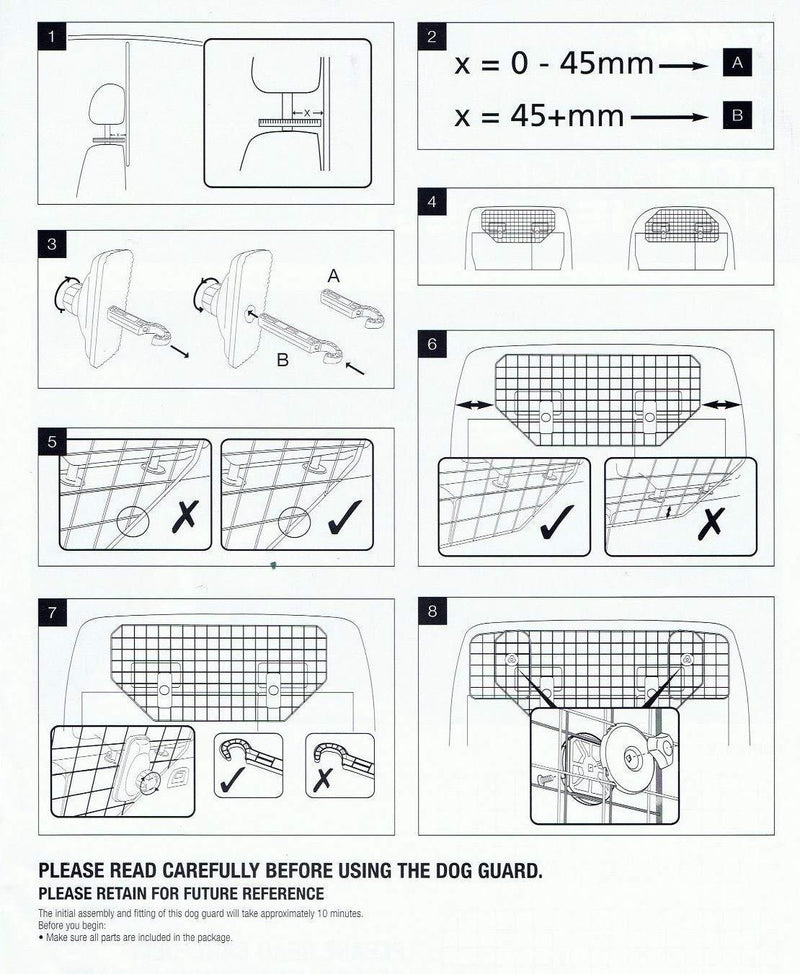 Car Headrest Mesh Dog Guard by UKB4C - Summit - My Roof Bars