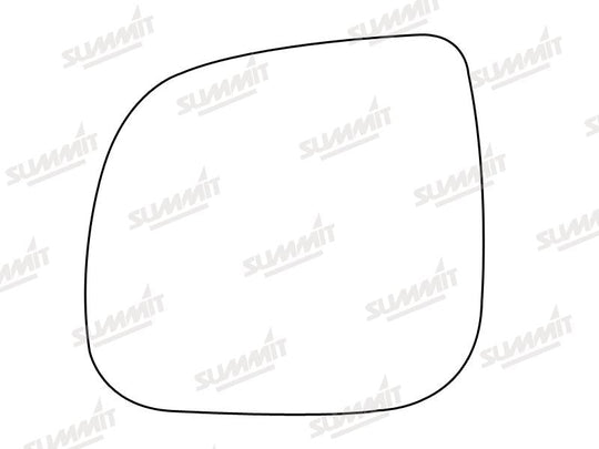 Summit Stick-On Commercial Mirror Glass fits VW Transporter T5 Caddy 2010 on LHS - Summit - My Roof Bars