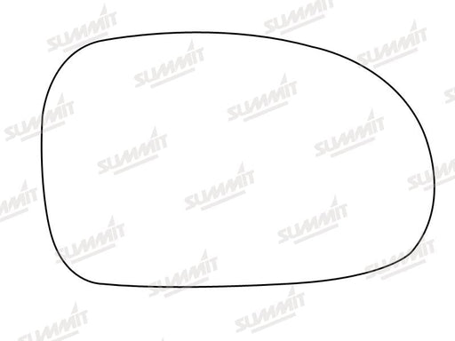 Summit Stick-On Aspheric Mirror Glass fits Peugeot 406 RHS - Summit - My Roof Bars