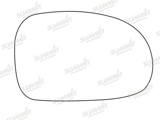Summit Stick-On Aspheric Mirror Glass fits Peugeot 406 RHS - Summit - My Roof Bars