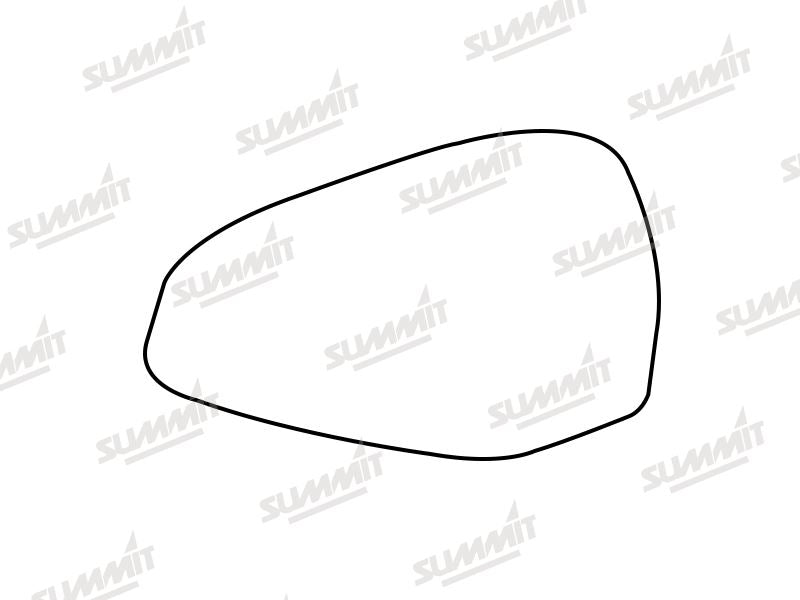 Summit Heated Base Plate With Blind Spot Mirror Glass fits Audi A4 15 to 17 LHS - Summit - My Roof Bars
