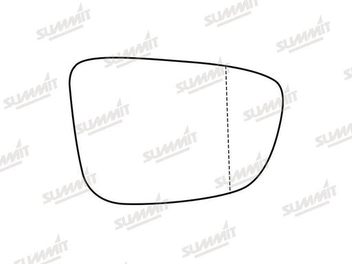 Summit Stick-On Aspheric Mirror Glass fits BMW 5 Series 17 on RHS - Summit - My Roof Bars
