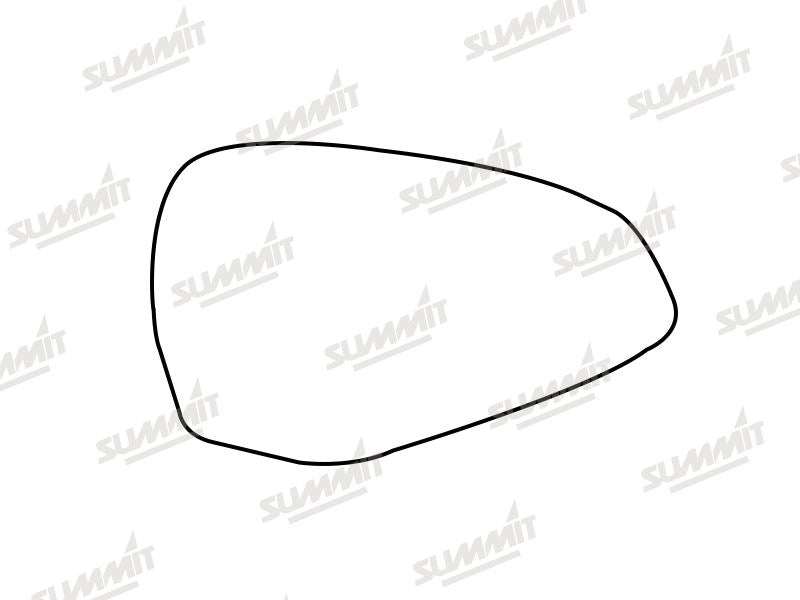 Summit Heated Base Plate With Blind Spot Mirror Glass fits Audi A4 15 to 17 RHS - Summit - My Roof Bars