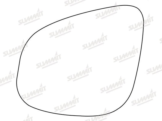 Summit Stick-On Aspheric Mirror Glass fits Renault Kangoo 12 on LHS - Summit - My Roof Bars